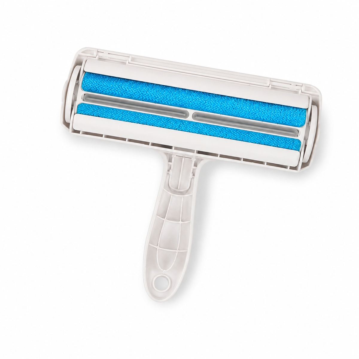 AI visualization of the white and blue reusable fur roller